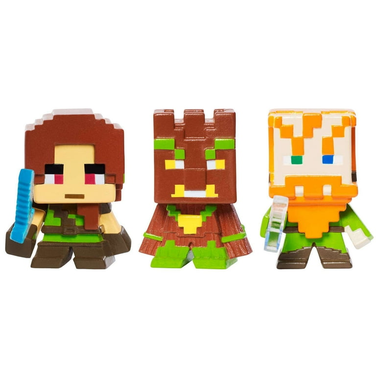 Minecraft Mini Figure Biome Settlers Series Forest 3 Pack