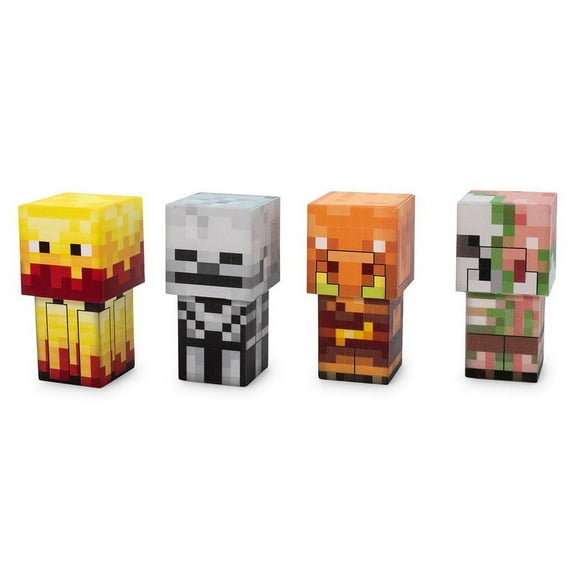 Minecraft Mini Mob Figure Mood Lights | Skeleton, Blaze, Piglin, Zombified Piglin