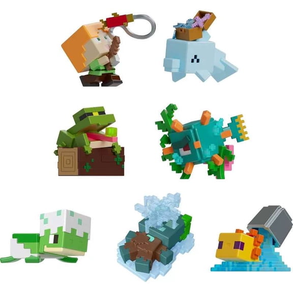 Minecraft Mini Mode Aquatic Explorations Mini Figure 7-Pack