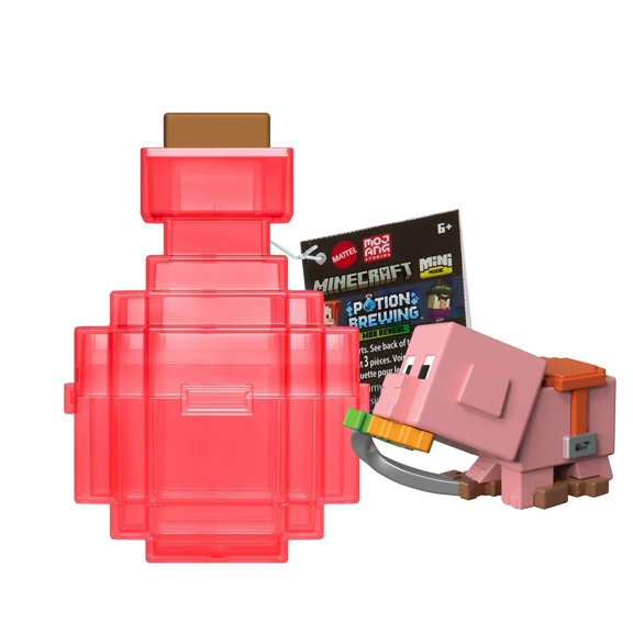 Minecraft Mini Mode Brewing Figure Color Reveal Slime Figure Collectible Toy (Assorted Series/Color May Vary)
