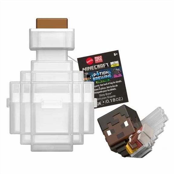 Minecraft Mini Mode Brewing Figure Color Reveal Slime Figure Collectible (Assorted Series/Color May Vary)