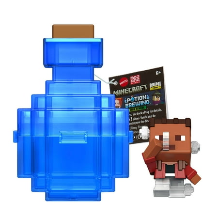Minecraft Mini Mode Potion Brewing Action Figures with Color Reveal (Characters May Vary)