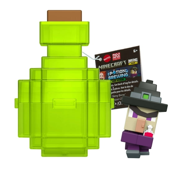 Minecraft Mini Mode Potion Brewing Action Figures with Color Reveal (Characters May Vary)