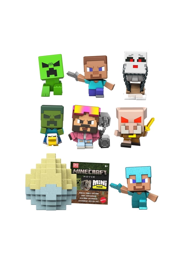Mini Mode Spawn Egg with Surprise Mini Figure, 1.5-inch Collectible Toy (Characters May Vary)