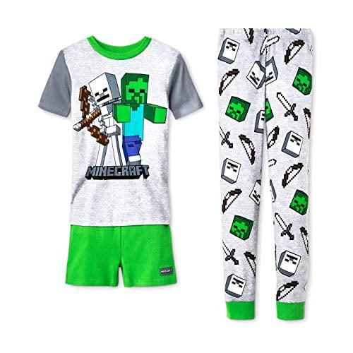 Minecraft Skeleton and Zombie Boys Pajama Set UK Ubuy