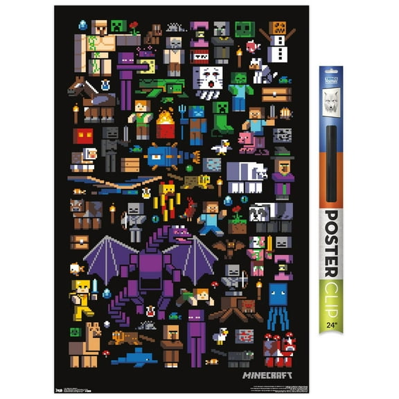 Minecraft - Mobbery Wall Poster, 22.375" x 34"