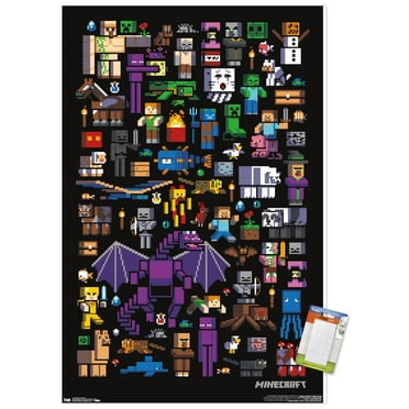 Minecraft - Mobbery Wall Poster, 22.375" x 34"