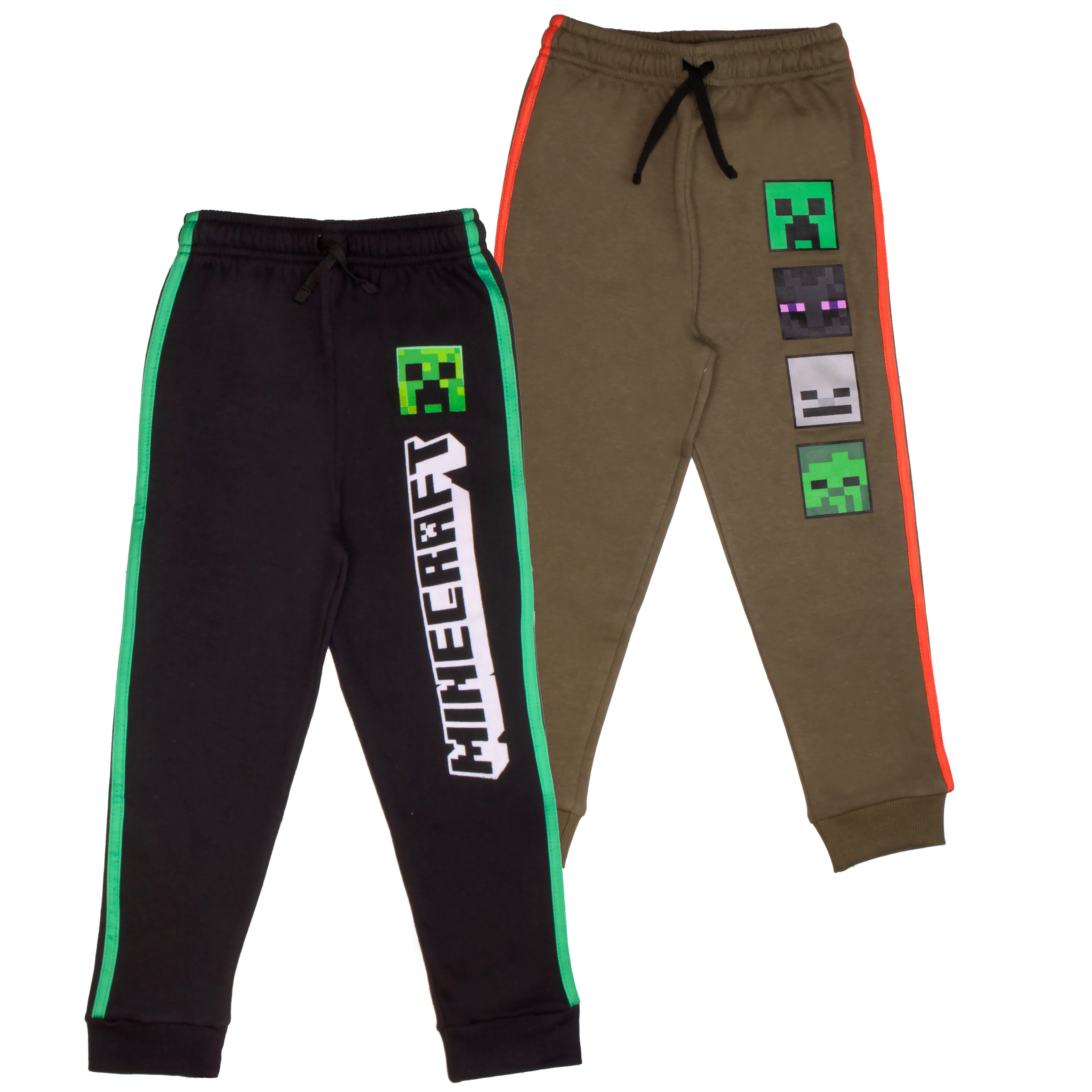 Minecraft Brandclub Minecraft Mobs Boys Athletic Long Sleeve and Sweatpants for Kids and Toddlers 2 Piece Set Bundle Size 4 16