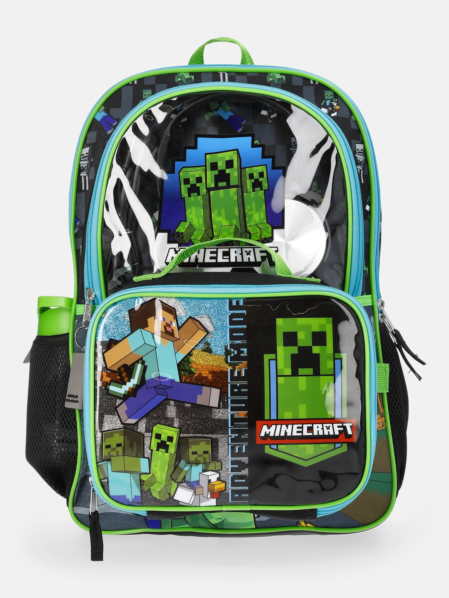 Mode Green Backpack Set with Lunch kit, Headphones and Water Bottle