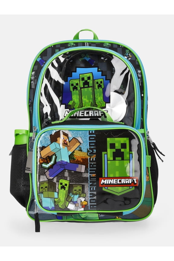 Mode Green Backpack Set with Lunch kit, Headphones and Water Bottle