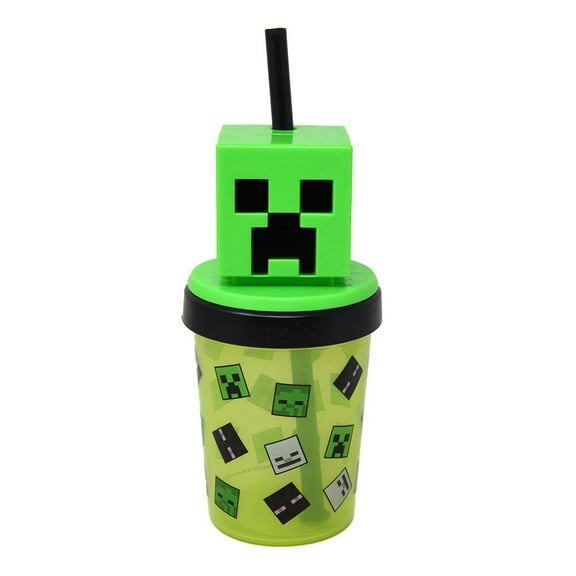 Minecraft Molded 13oz PP Super Sipper with straw