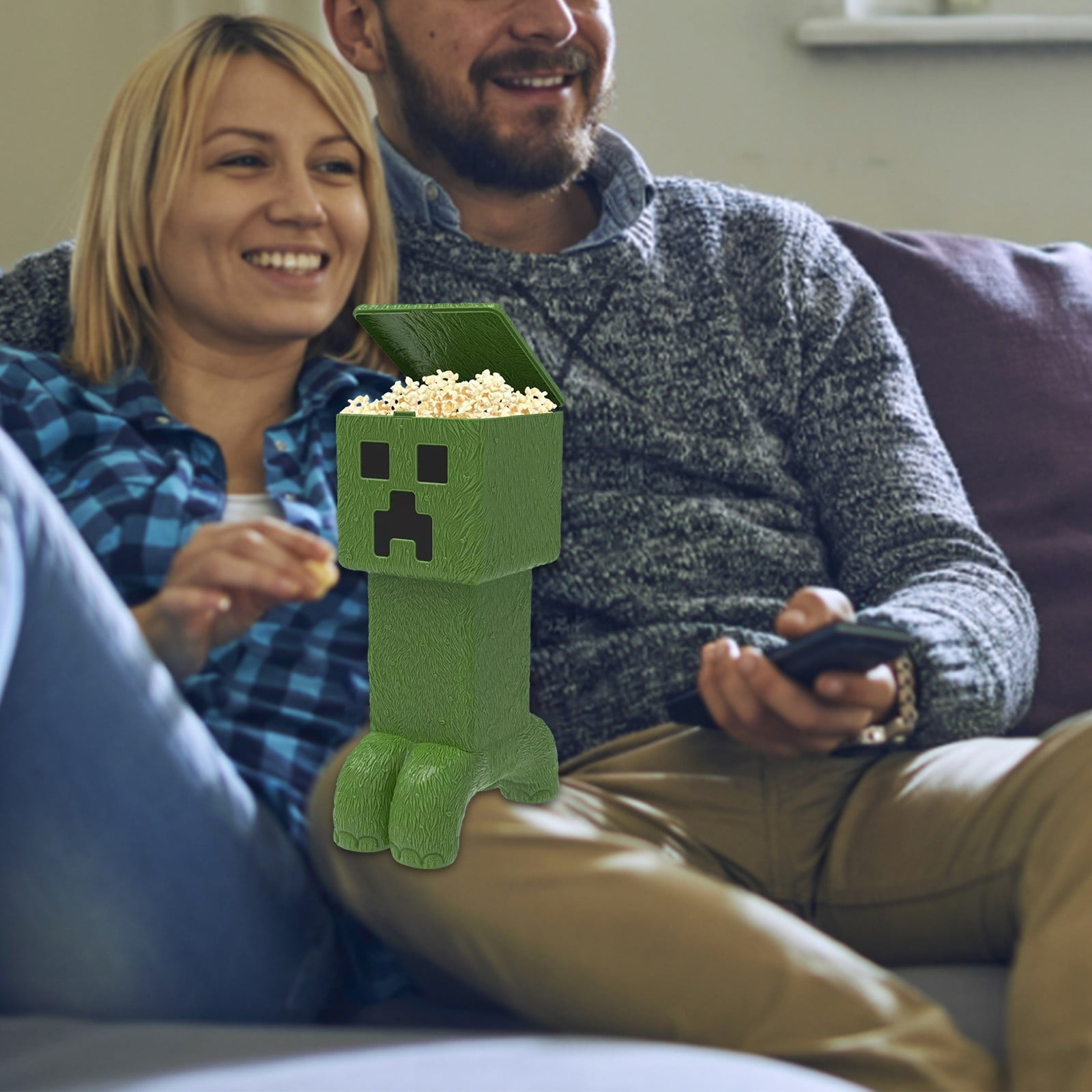 A Minecraft Movie (2025) Limited Edition Creeper Popcorn Bucket and ax