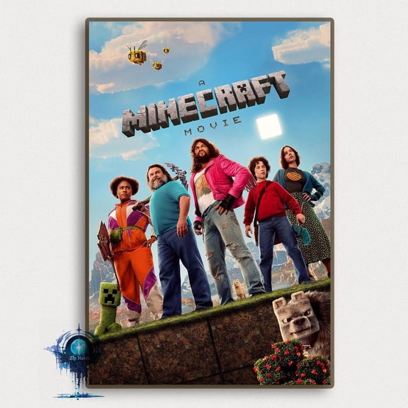 Minecraft Movie High Definition Art Print, Unframed Canvas