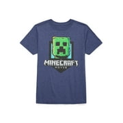 Minecraft Movie Kids’ Graphic Tee with Short Sleeves, Sizes XS-2XL