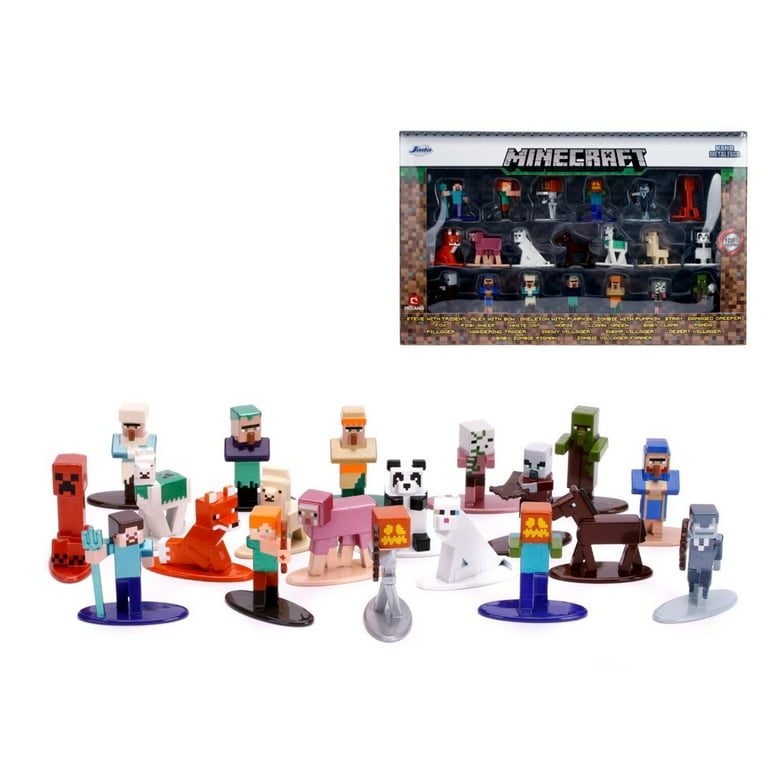 Minecraft 20体 ナノメタル フィギュアセット Minecraft Nano Set 20-Pack, Wave 3, 1.65” Diecast Metal Toy