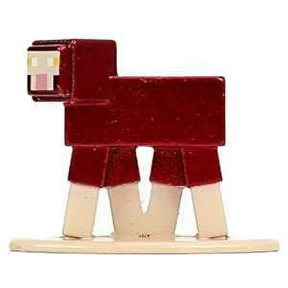 Minecraft Nano Metalfigs Enchanted Sheep Diecast Figure (Red) (No Packaging)