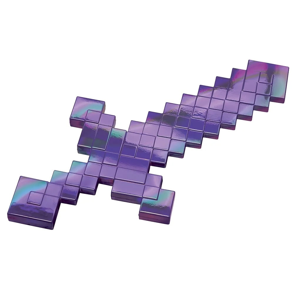 マイクラ風ピクセルソード 紫色 Minecraft Sword Pixel Art