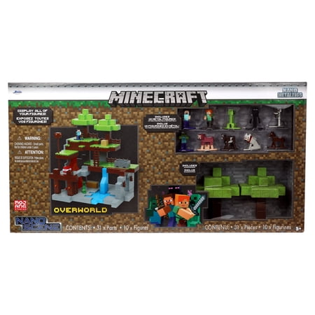Minecraft Overworld Nano Scene Die-Cast Collectible Figures