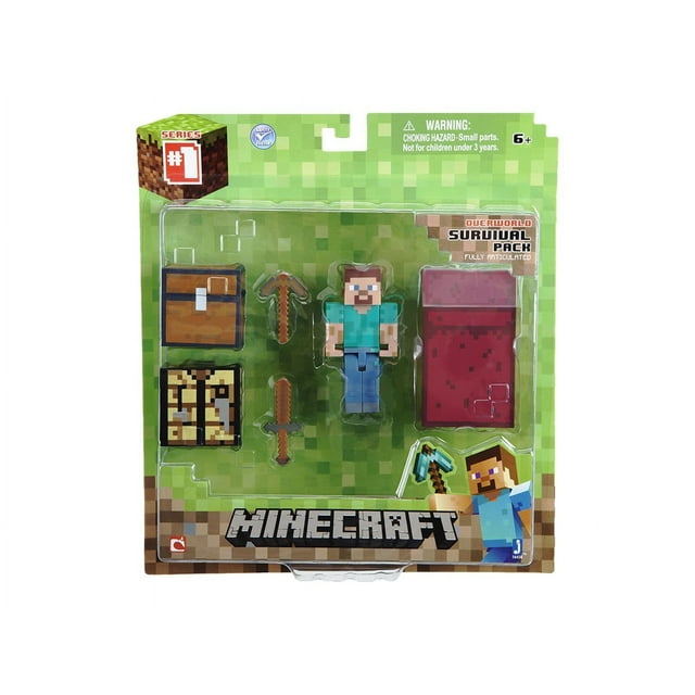 Minecraft Overworld Steve Survival Pack - Walmart.com