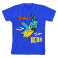 thumbnail image 1 of Minecraft Parrot with Summer Icon 3D Text Youth Boy's Royal Blue T-Shirt-XL, 1 of 4