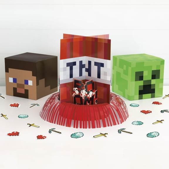 Minecraft Party Table Decorating Kit, 1ct