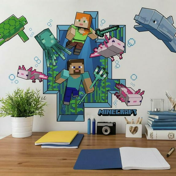 Minecraft Peel And Stick Giant Wall Decal