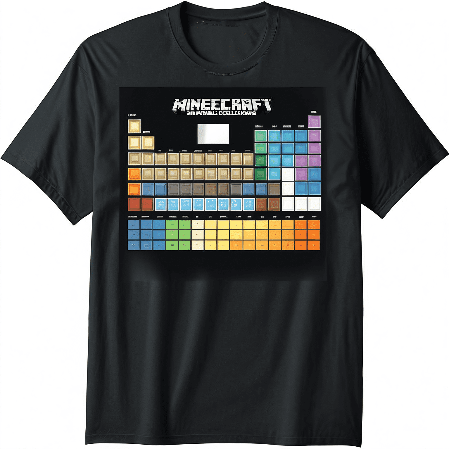Minecraft Periodic Table Of Blocks T-Shirt - Walmart.com