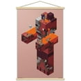 thumbnail image 1 of Minecraft - Pigman Nether Wall Poster with Wooden Magnetic Frame, 22.375" x 34", 1 of 3