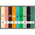 thumbnail image 1 of Minecraft - Pixel Bars Wall Poster, 14.725" x 22.375" Framed, 1 of 6