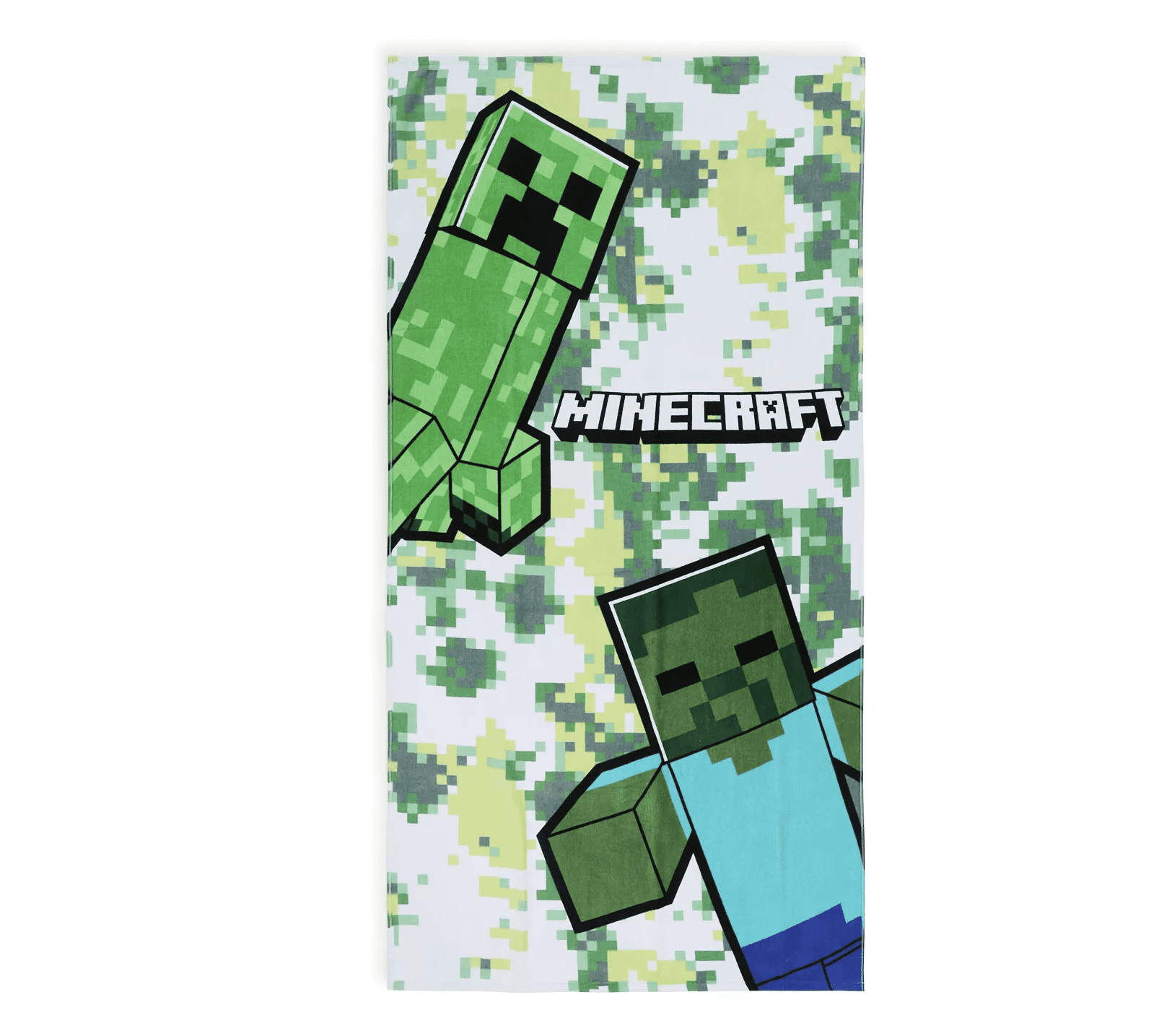 Minecraft Peek-A-Boo Mobs Beach Towel