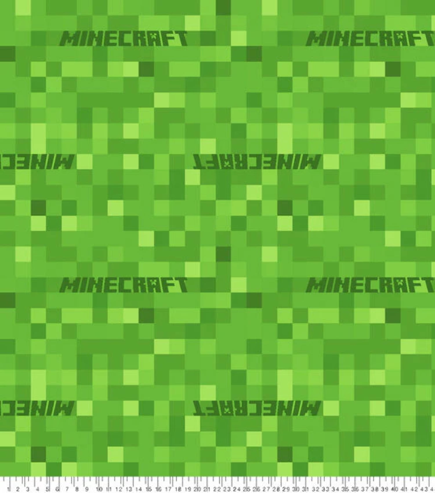 Minecraft Pixels Fleece Fabric - Walmart.com