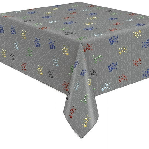 Minecraft Plastic Tablecloth, 84 x 54in