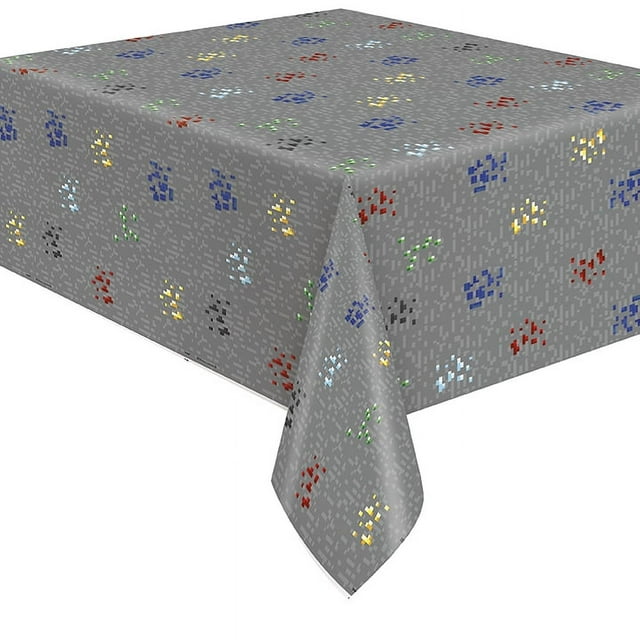 Minecraft Plastic Tablecloth, 84 x 54in