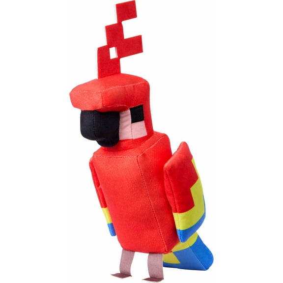 Minecraft Plush Parrot Toy, 8-inch Soft Doll Inspired by The Video Game Character
