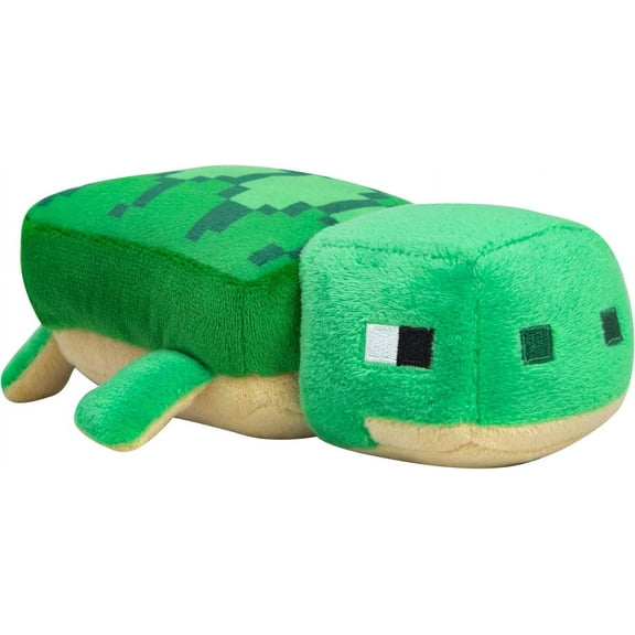 Minecraft Plush Toys,Minecraft Basic Plush Characters,Minecraft Happy Explorer Sea Turtle Plush Stuffed Toy,Green 7''Long