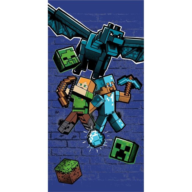 Minecraft Polyester Beach Towel