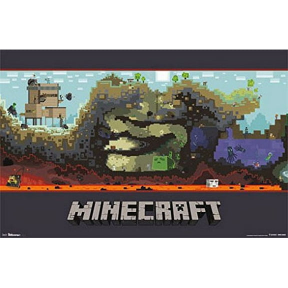Minecraft Poster Amazing Video Game Image New 22x34