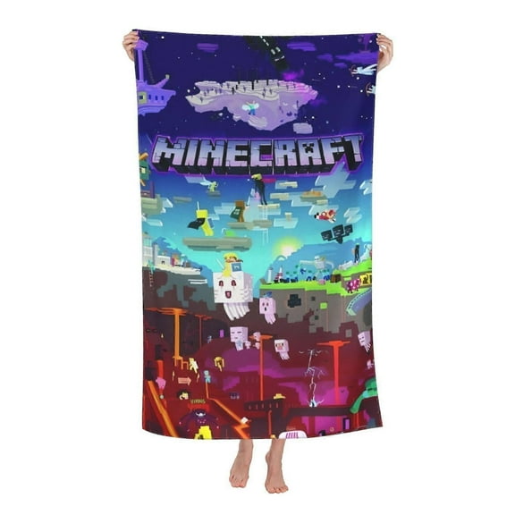 Minecraft Premium Bath Towel Unisex Towels Fashion Towel Superfine Fiber Beach Towels-DW656