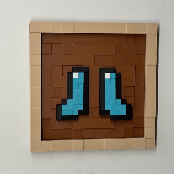 Minecraft Product Display Frame - Decorative Bedroom Toys for Children Aged 5-10 - Christmas, Birthday, and Special Occasion Gifts