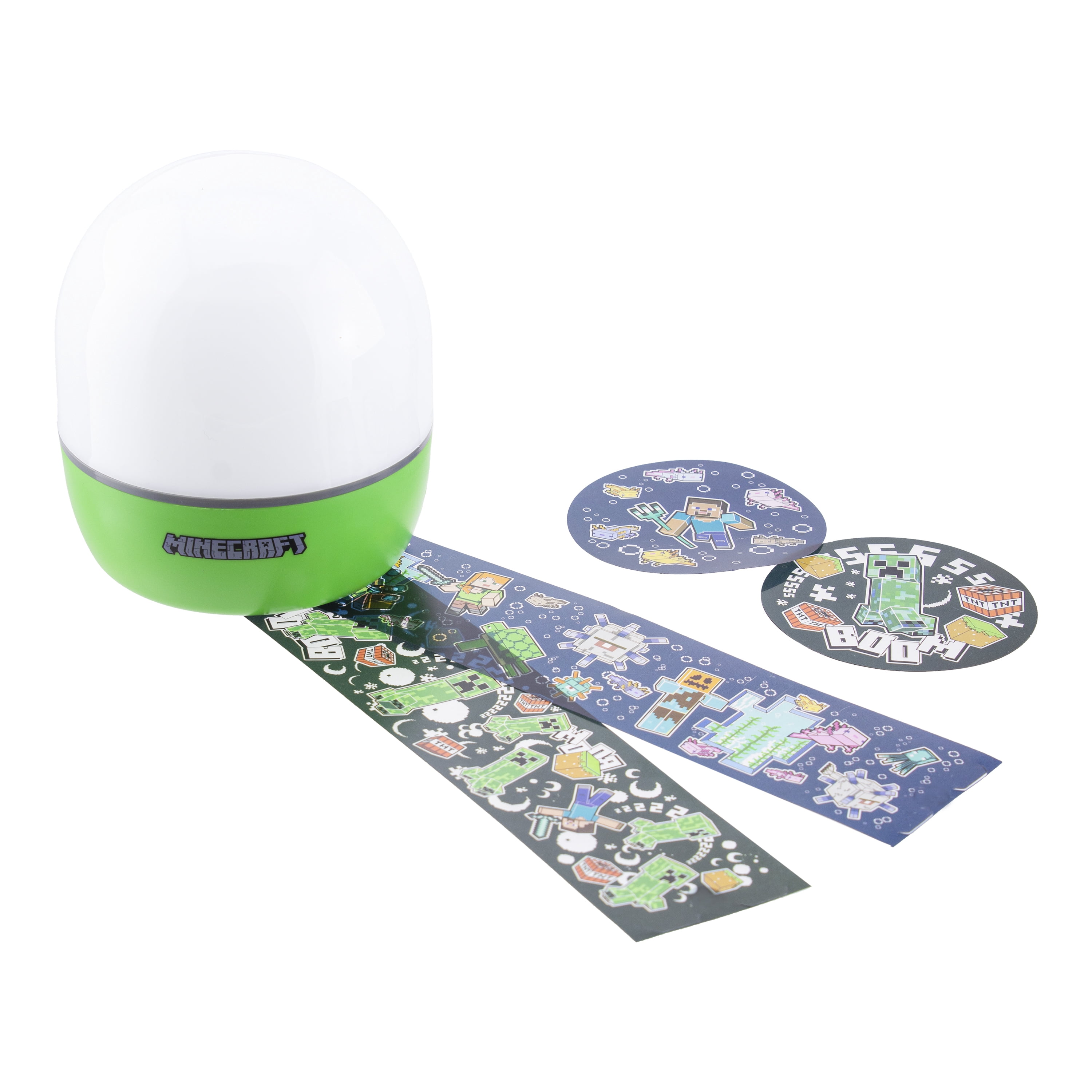 Minecraft Projection Light - Officially Licensed Interchangeable Scenes, Color Phasing Modes, Creeper Night Light & Decoration for Walls & Ceiling, Gift for Gamers | Paladone