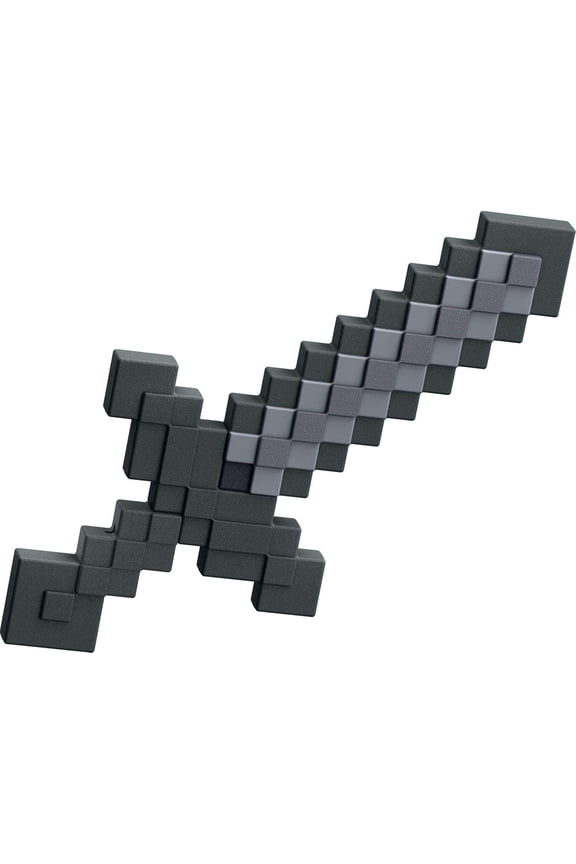 Minecraft Role-Play Battle Toy Accessory Collection with Pixelated Design, Stone Sword By Mattel