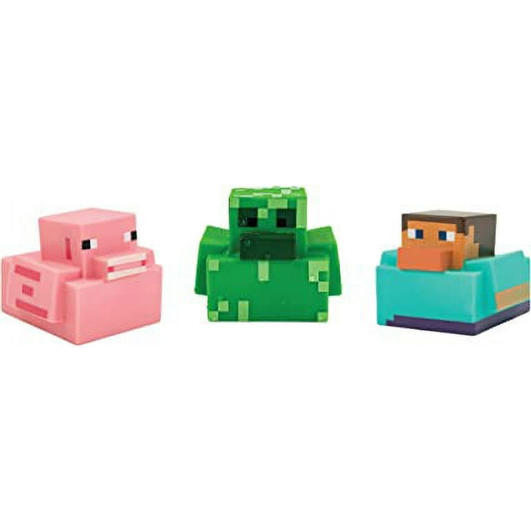 Minecraft Rubber Duckies Set of 3 Minecraft Bath Ducks