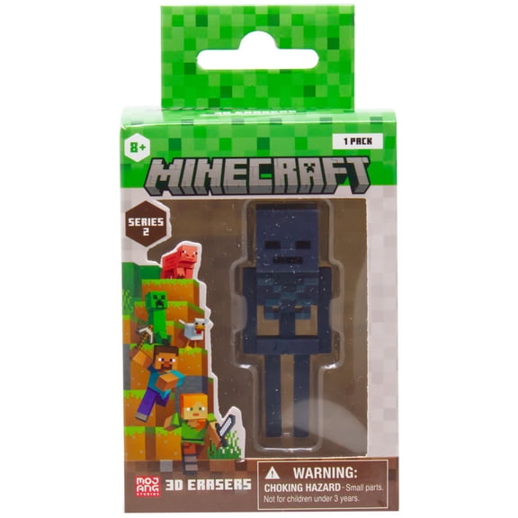 Minecraft Series 2 Wither Skeleton 3D Eraser
