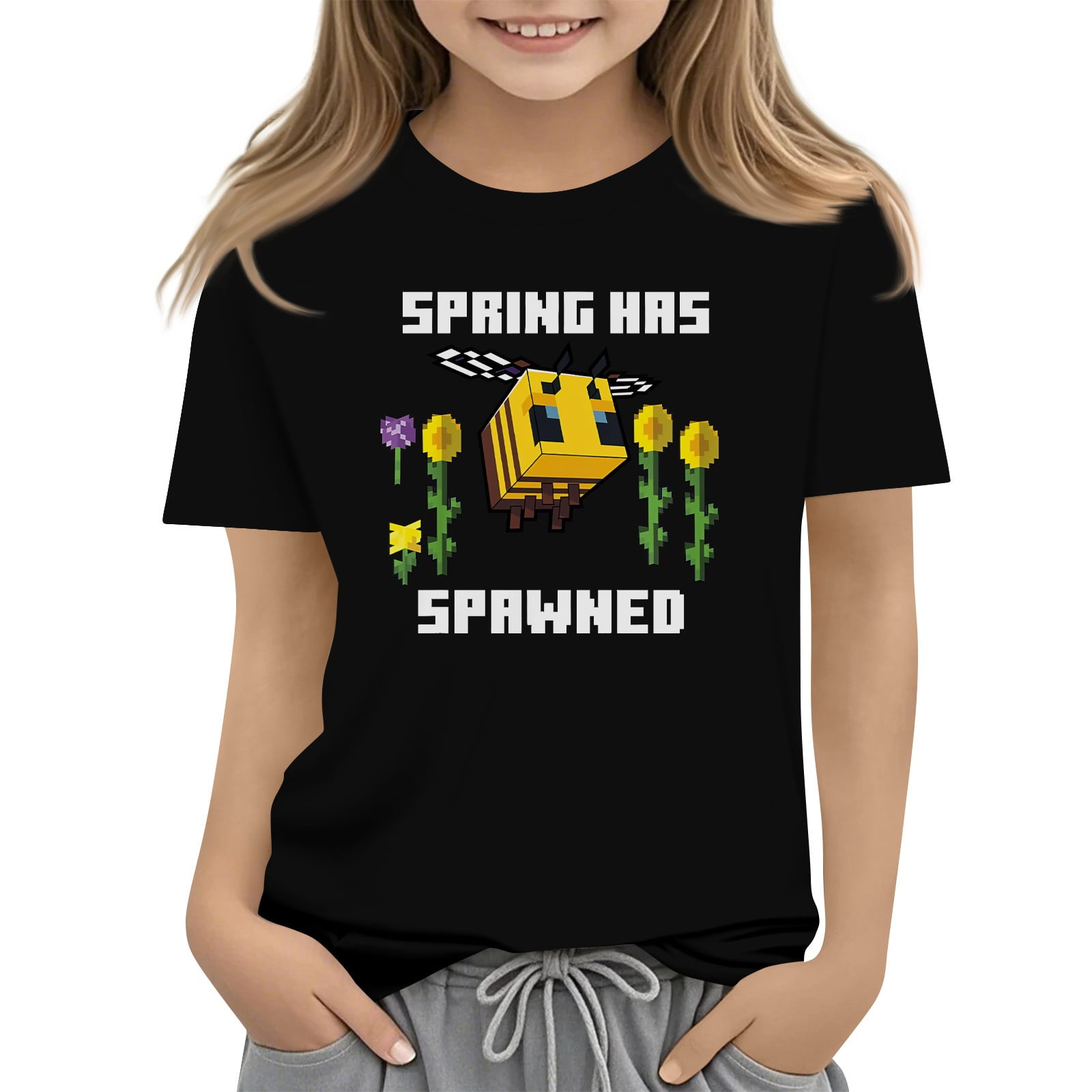 Spring Shrts Minecraft Shirts for Boys 8-12 2025 Summer Funny Tshirts a Minecraft ...