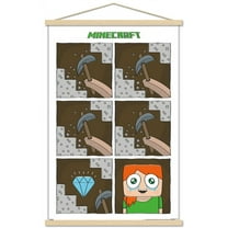 Minecraft - Simple Comic Alex Cry Wall Poster with Magnetic Frame, 22.375" x 34"