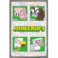 thumbnail image 1 of Minecraft - Simple Comic Animal Grid Wall Poster, 22.375" x 34" Framed, 1 of 5
