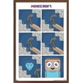 thumbnail image 1 of Minecraft - Simple Comic Steve Cry Wall Poster, 22.375" x 34" Framed, 1 of 5