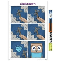 Minecraft - Simple Comic Steve Cry Wall Poster, 22.375" x 34"