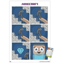 Minecraft - Simple Comic Steve Cry Wall Poster, 22.375" x 34"