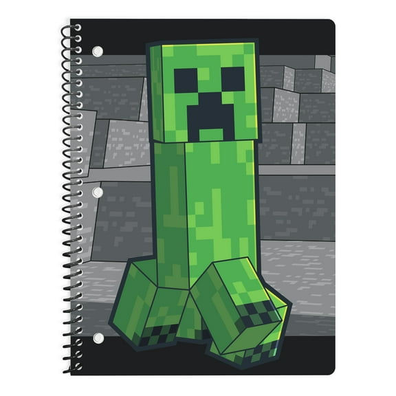 Minecraft Single Subject Wide Ruled Notebook, 8.5" x 11", 70 Sheets